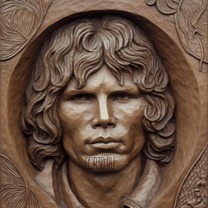 jim morrison 3 stl model for CNC